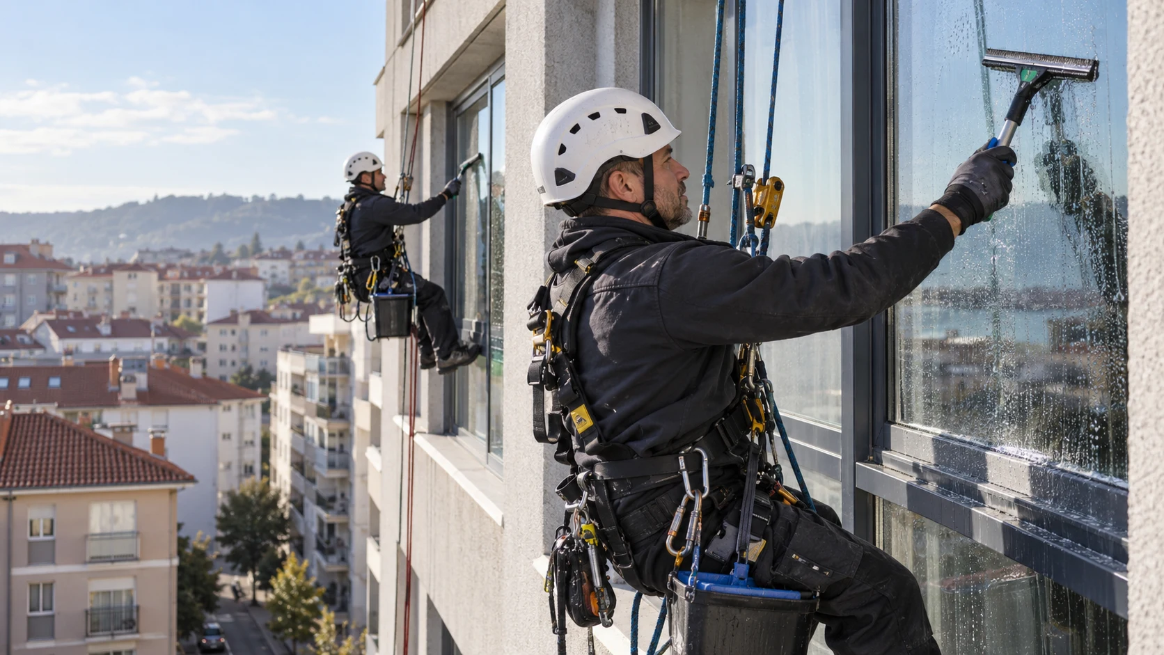 Limpieza en altura en Avilés
