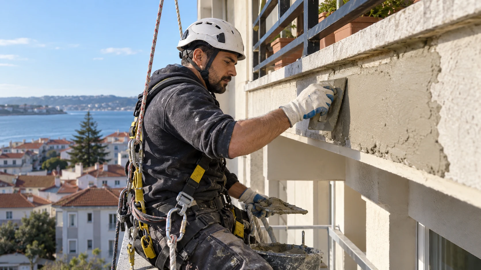 Reparación de frente de balcón