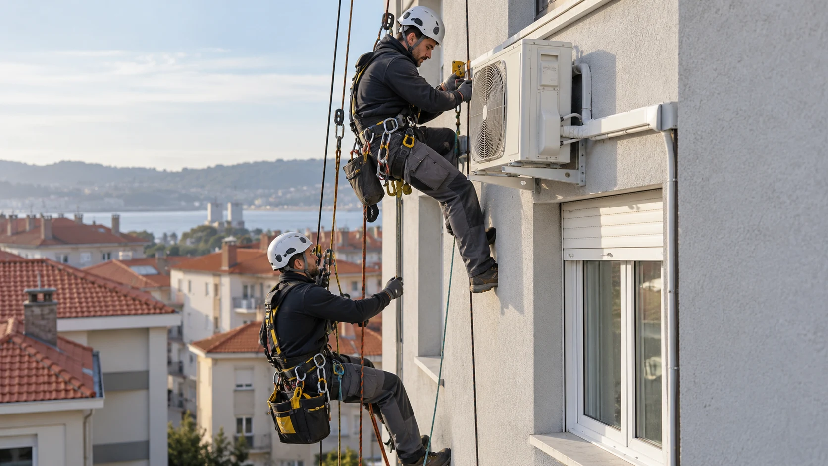 Apoyo a instalaciones en altura en Avilés